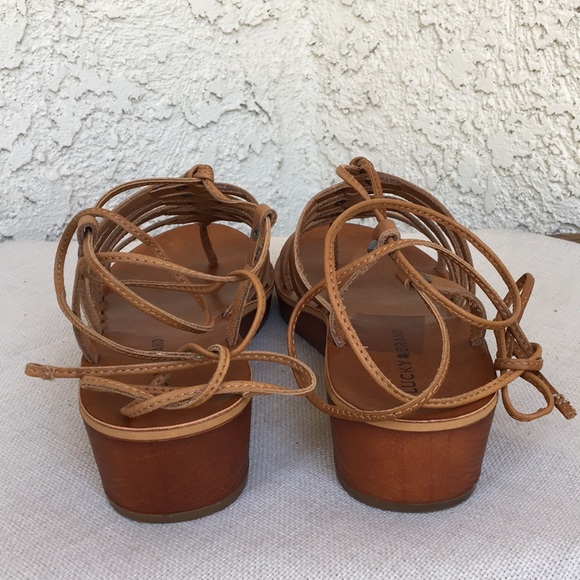 Lucky Brand Hulumi Leather Sandals 9 - 9.5 - Picture 5 of 8